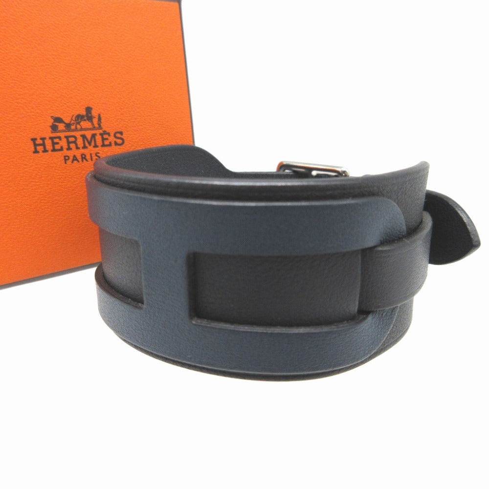 HERMES bracelet Vaux Swift Navy Etrivière Babour