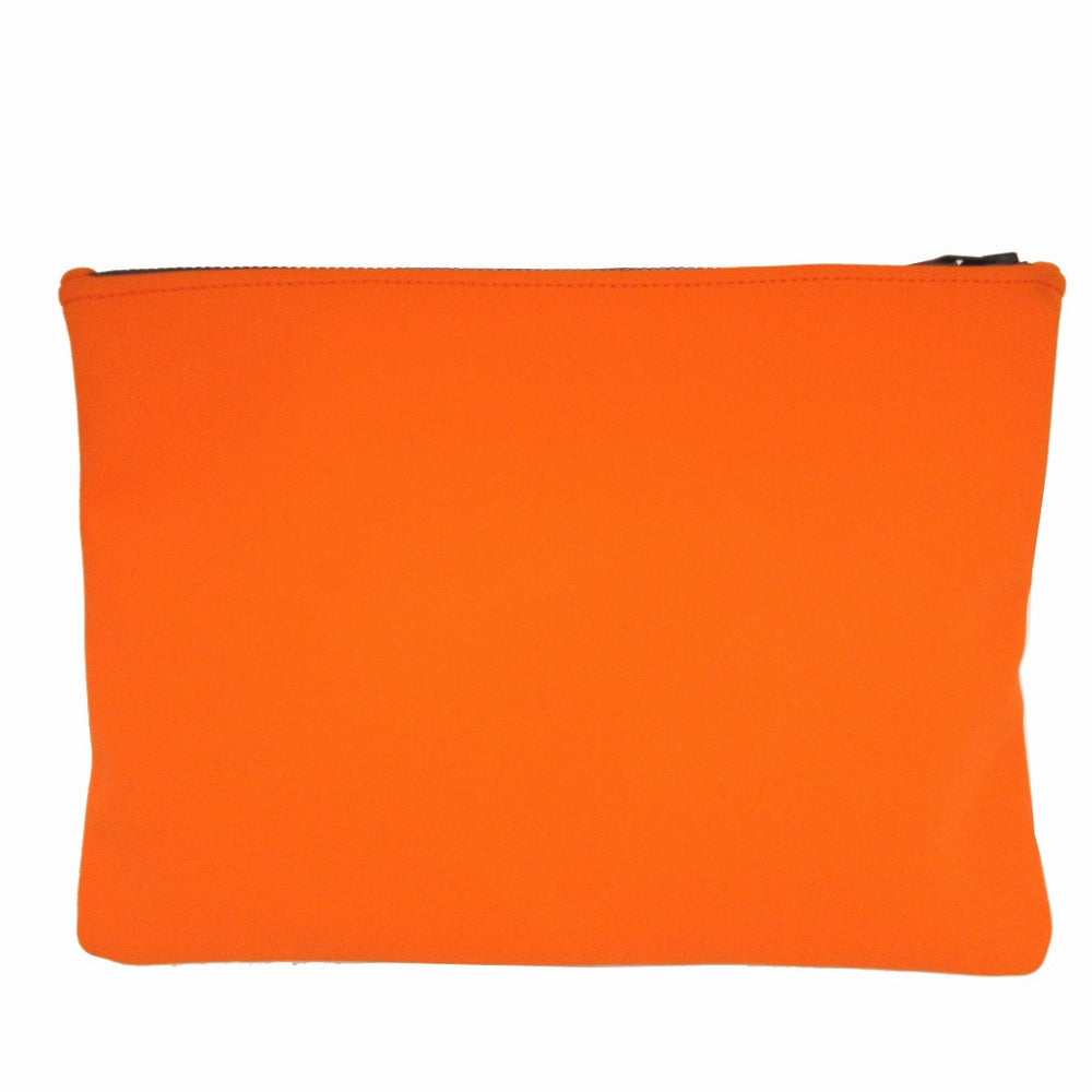 HERMES Pouch Nylon Orange Neovan GM