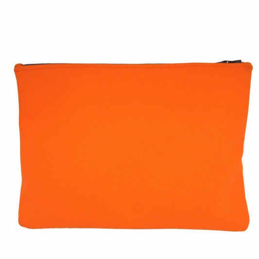 HERMES Pouch Nylon Orange Neovan GM