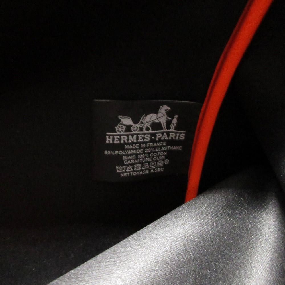 HERMES Pouch Nylon Orange Neovan GM