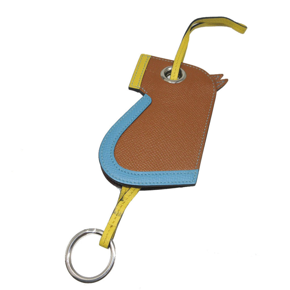 HERMES key ring Epsom gold Camille