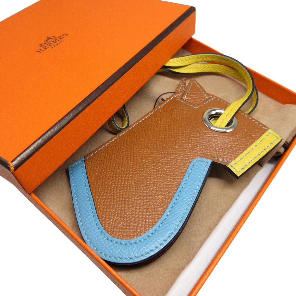 HERMES key ring Epsom gold Camille
