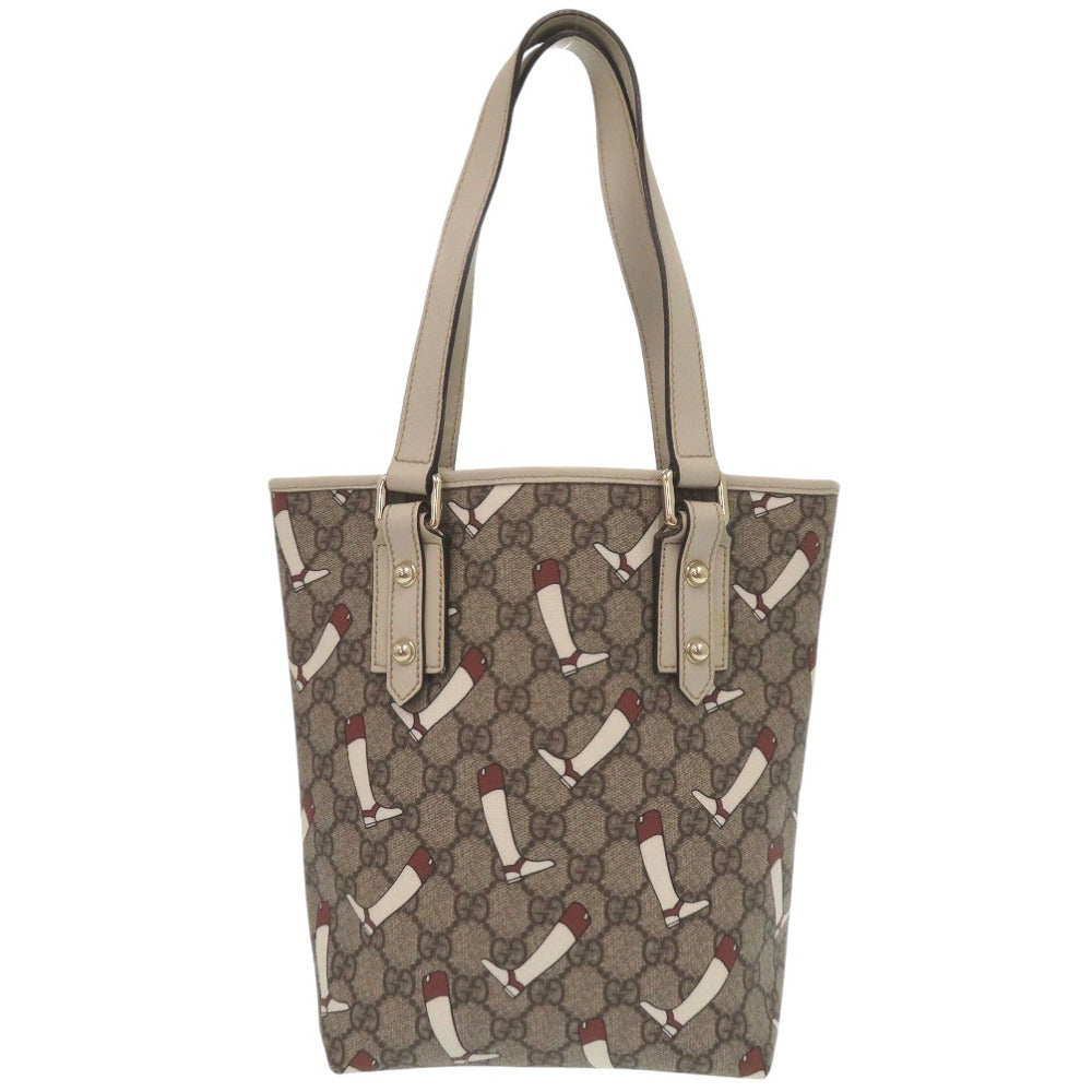 GUCCI Tote Bag GG Supreme Brown