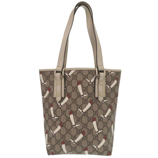 GUCCI Tote Bag GG Supreme Brown