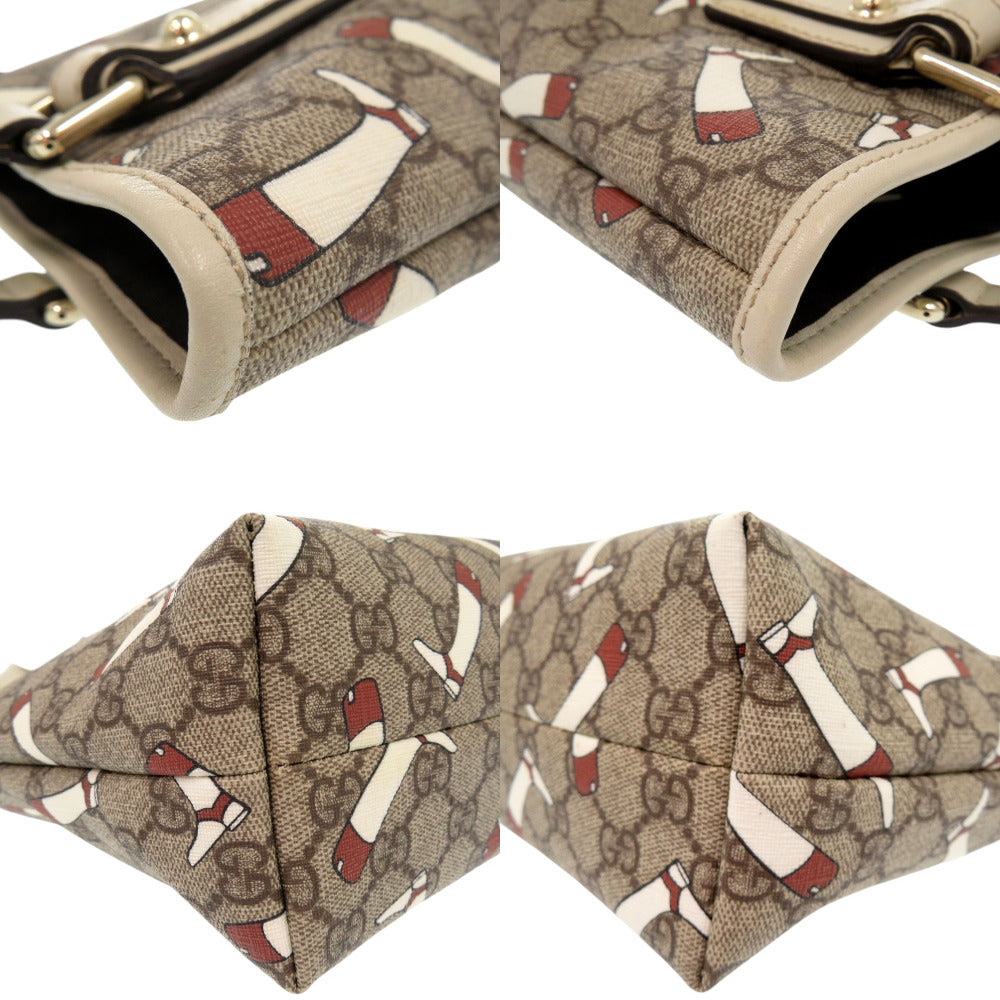 GUCCI Tote Bag GG Supreme Brown