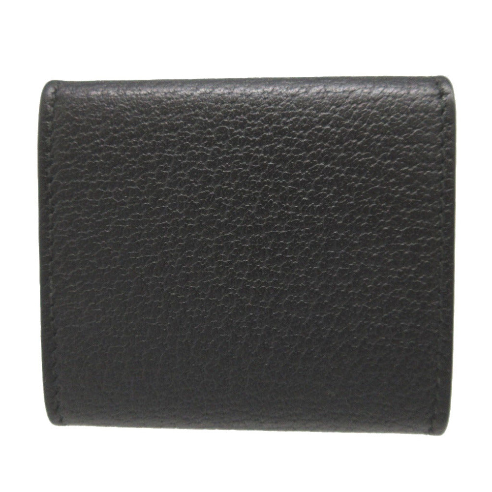 GUCCI Coin case 473959 leather black GG Marmont