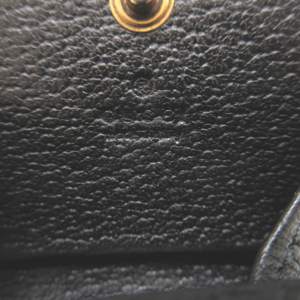 GUCCI Coin case 473959 leather black GG Marmont