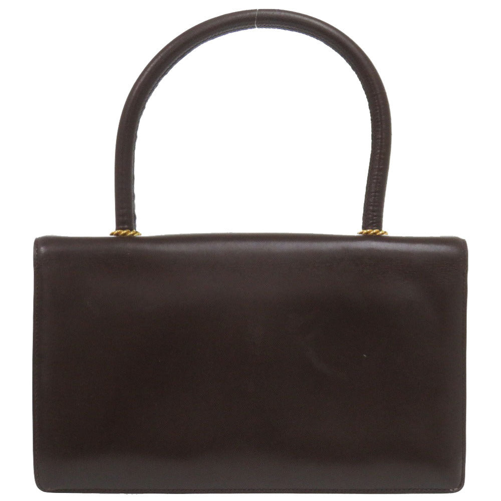 HERMES Handbag Box scarf Brown Escal