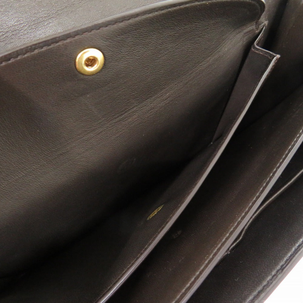 HERMES Handbag Box scarf Brown Escal