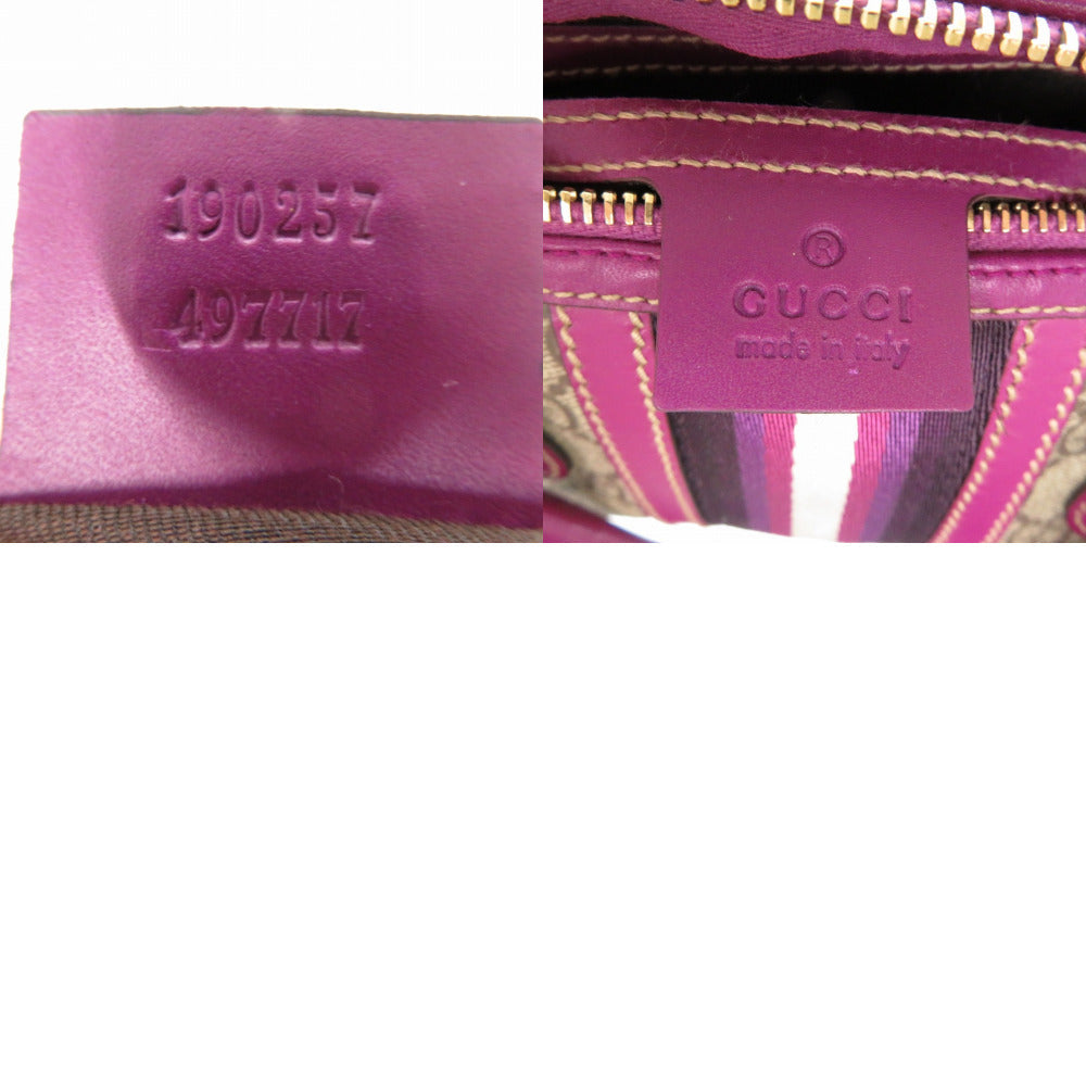 GUCCI Boston Duffel bag 190257 497717 GG Supreme purple