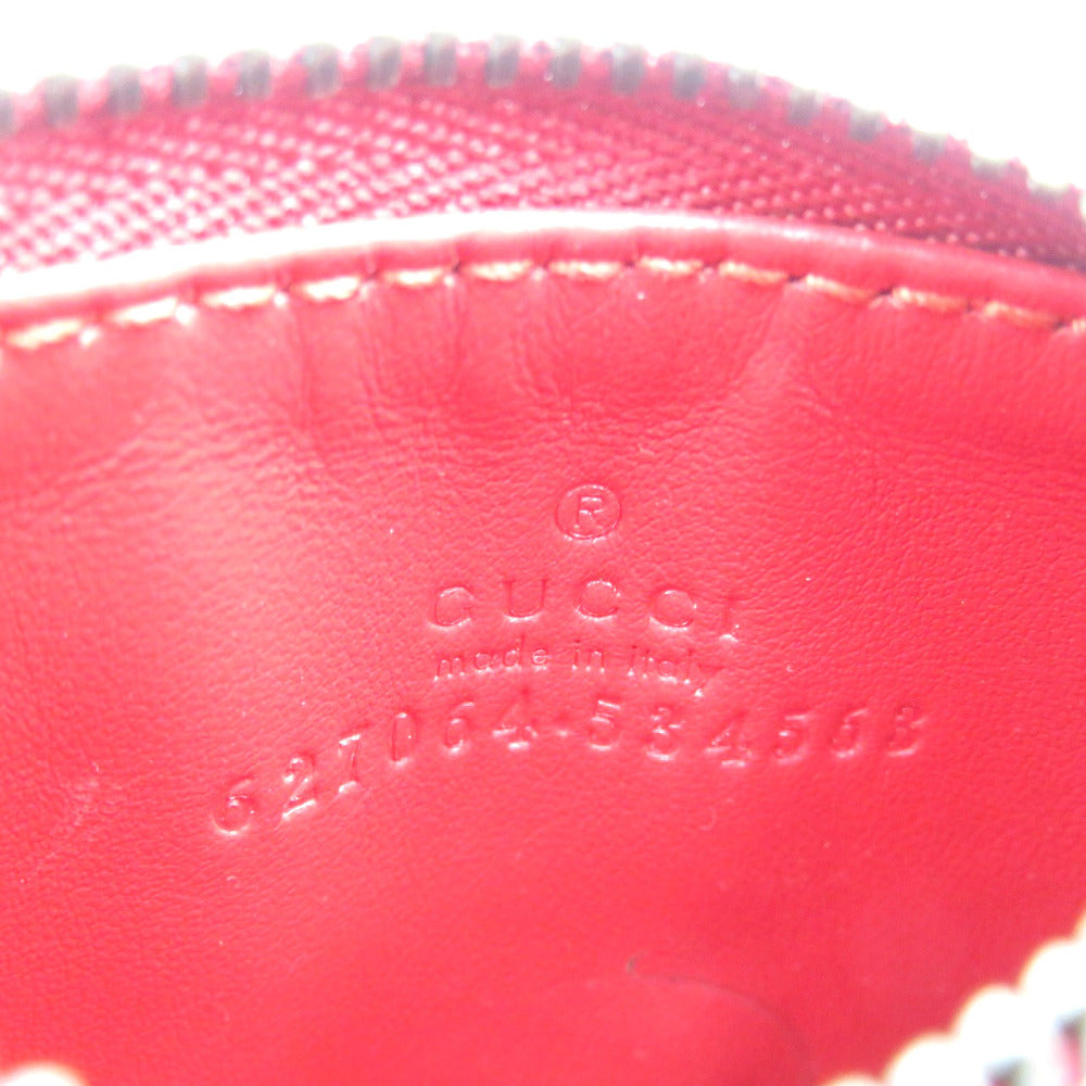 GUCCI Coin case 627064 leather Red GG Marmont