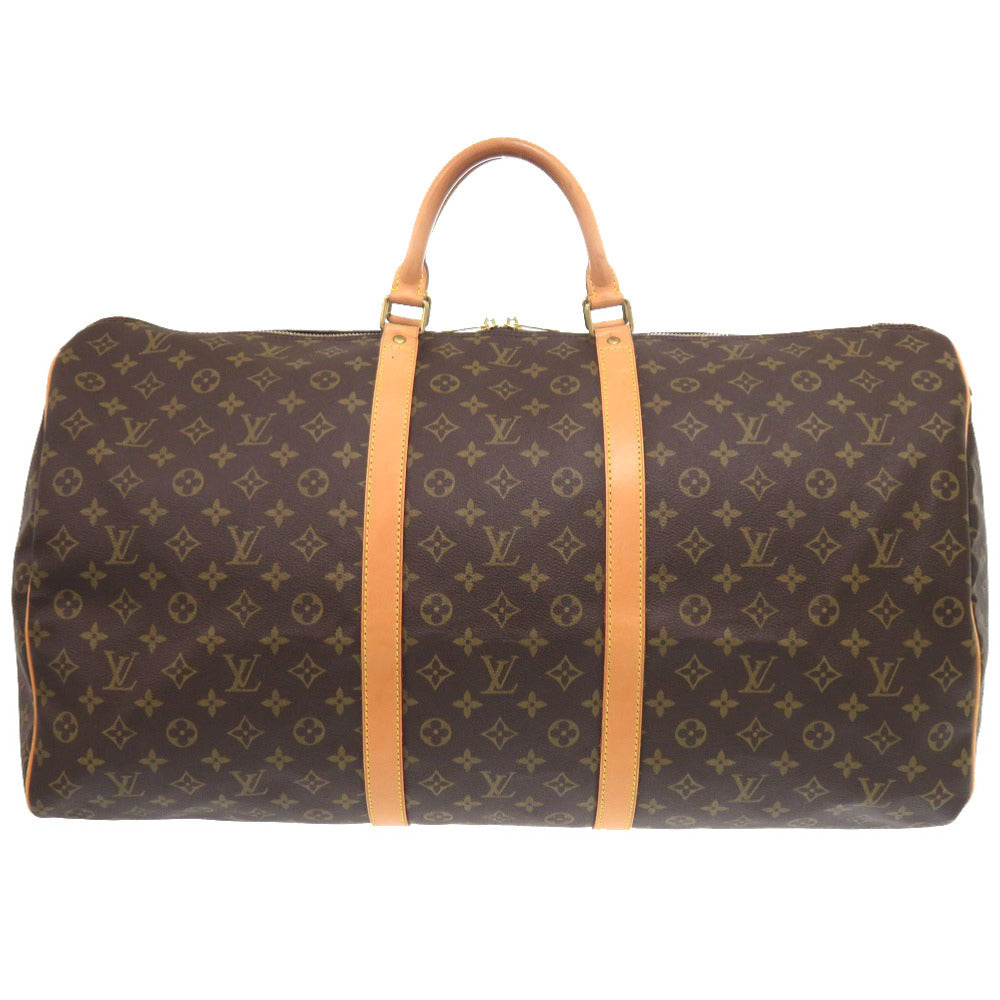 LOUIS VUITTON Boston Duffel bag M41422 Monogram canvas Brown Monogram Keepall 60 mens Used