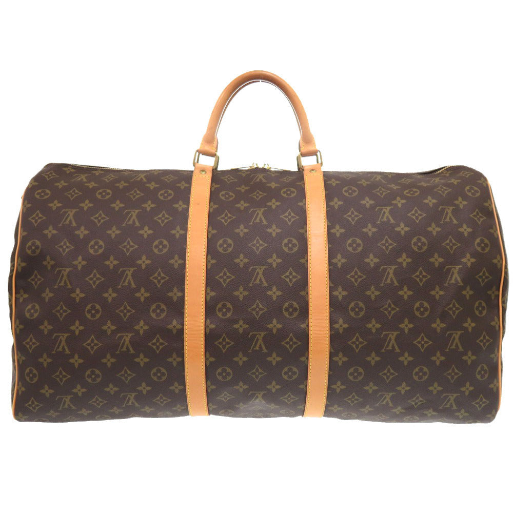 LOUIS VUITTON Boston Duffel bag M41422 Monogram canvas Brown Monogram Keepall 60 mens Used