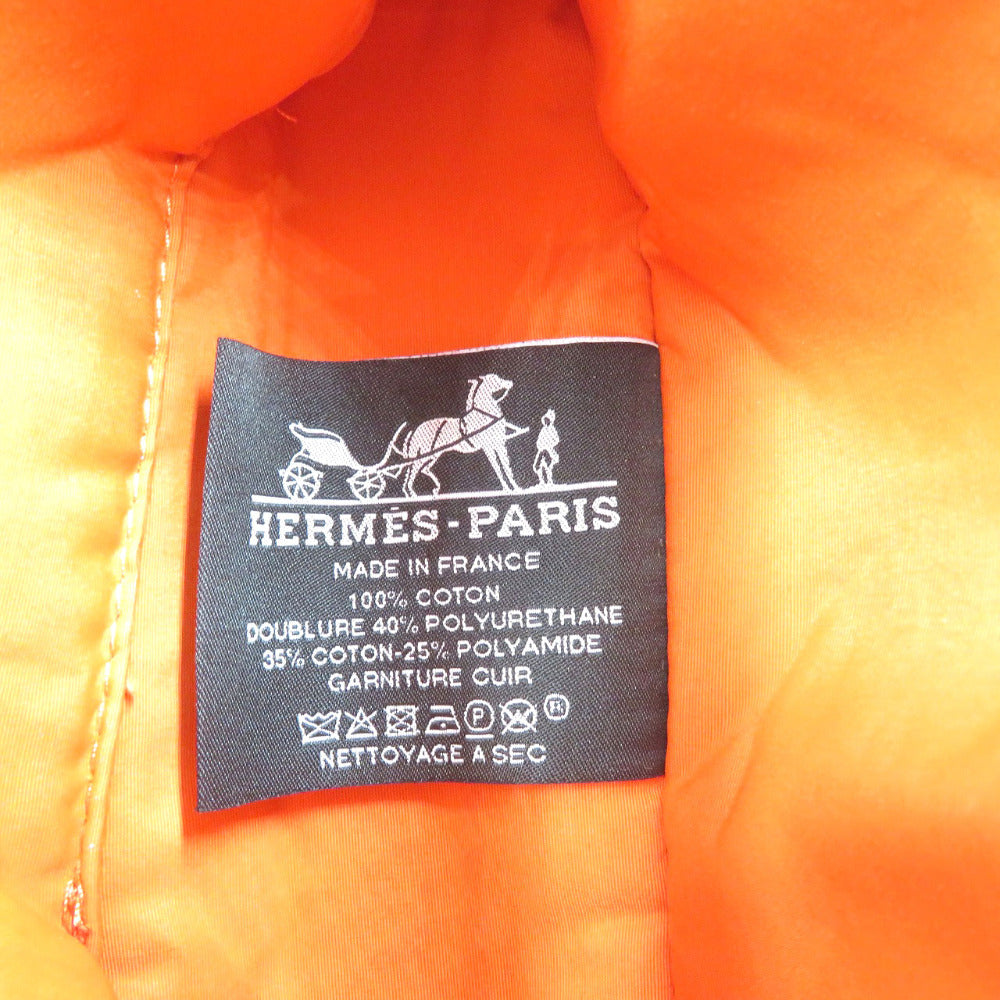 HERMES Pouch Cotton, Leather Orange Boride pouch mini mini