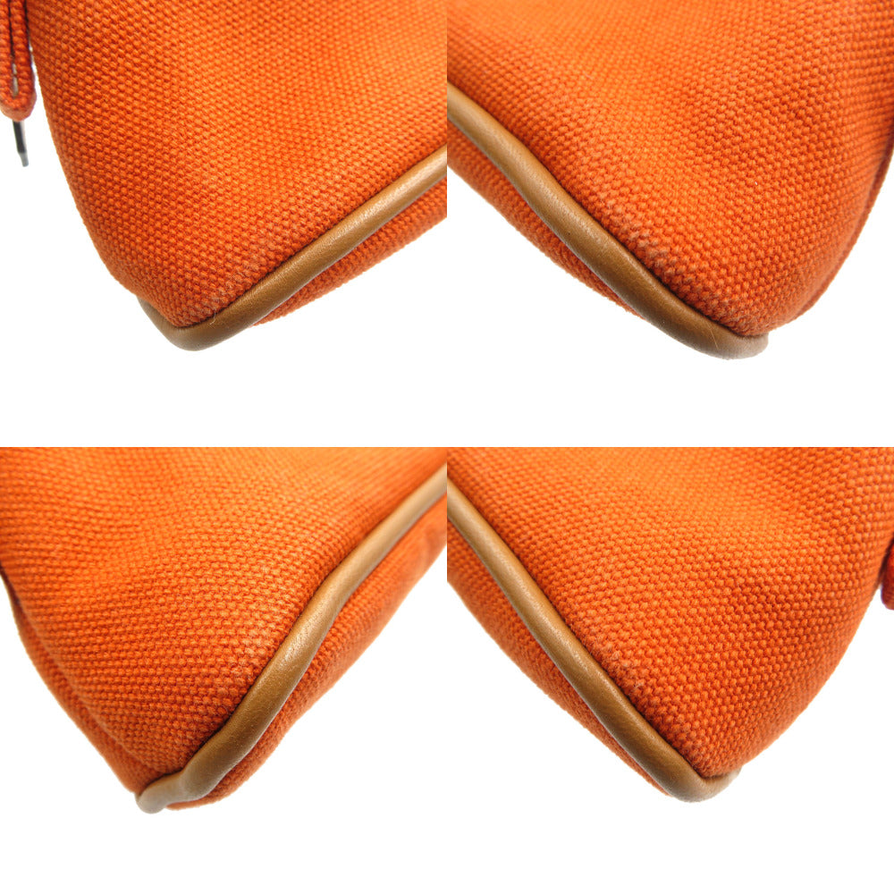 HERMES Pouch Cotton, Leather Orange Boride pouch mini mini