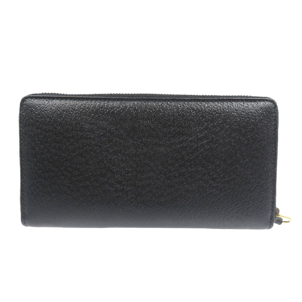 GUCCI Long Wallet Purse 523667 leather black Animalie