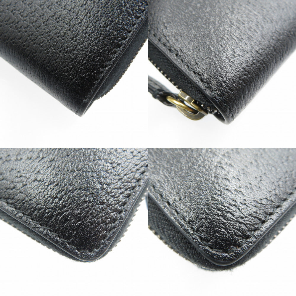 GUCCI Long Wallet Purse 523667 leather black Animalie
