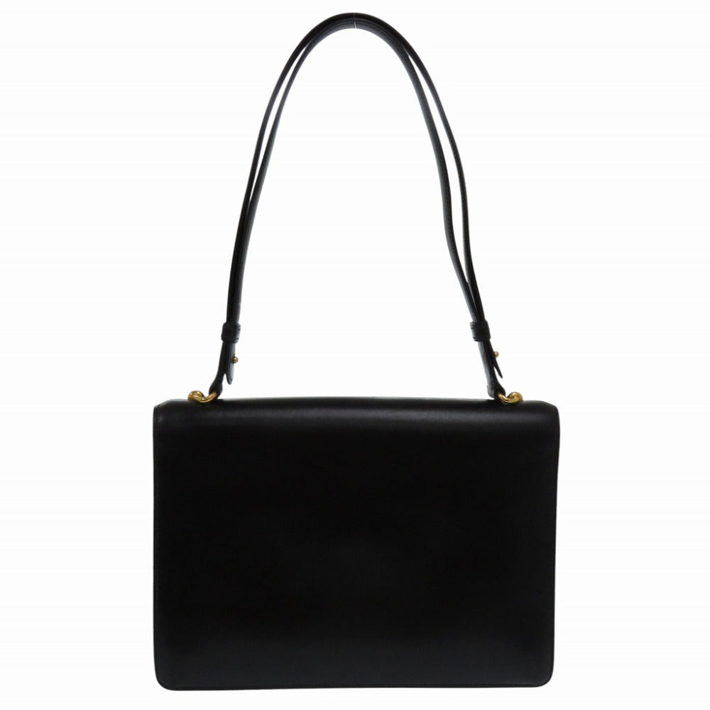 HERMES Shoulder Bag Box scarf black fonsbell