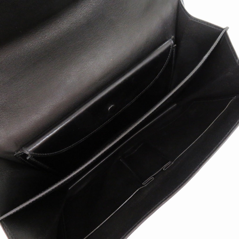 HERMES Shoulder Bag Box scarf black fonsbell