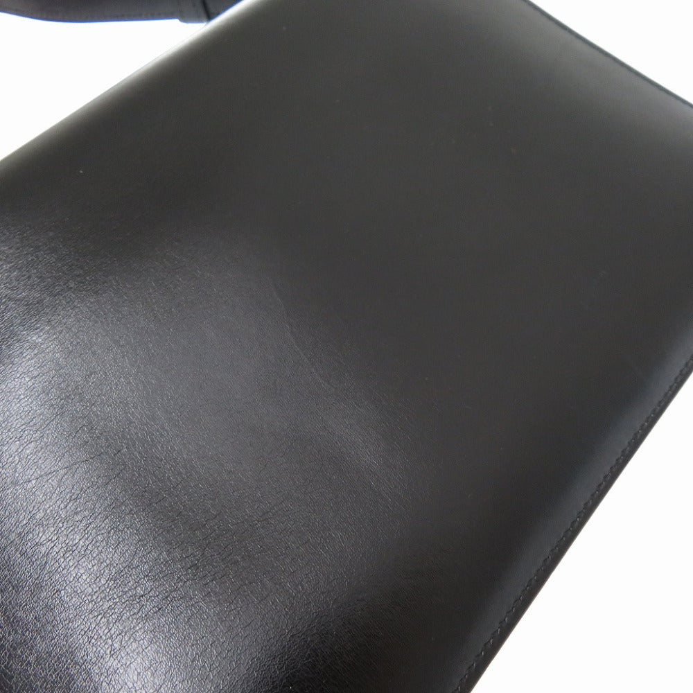 HERMES Shoulder Bag Box scarf black fonsbell