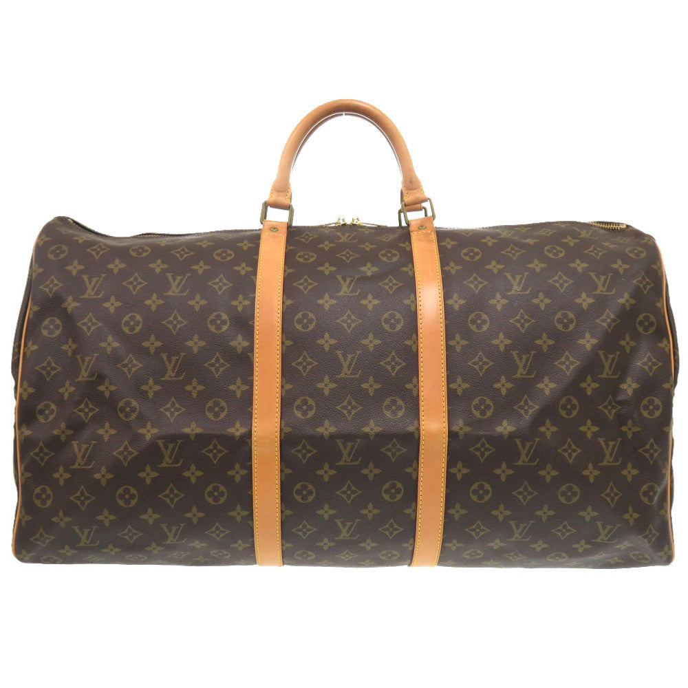 LOUIS VUITTON Boston Duffel bag M41422 Monogram canvas Brown Monogram Keepall 60 mens Used