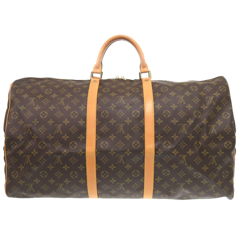 LOUIS VUITTON Boston Duffel bag M41422 Monogram canvas Brown Monogram Keepall 60 mens Used