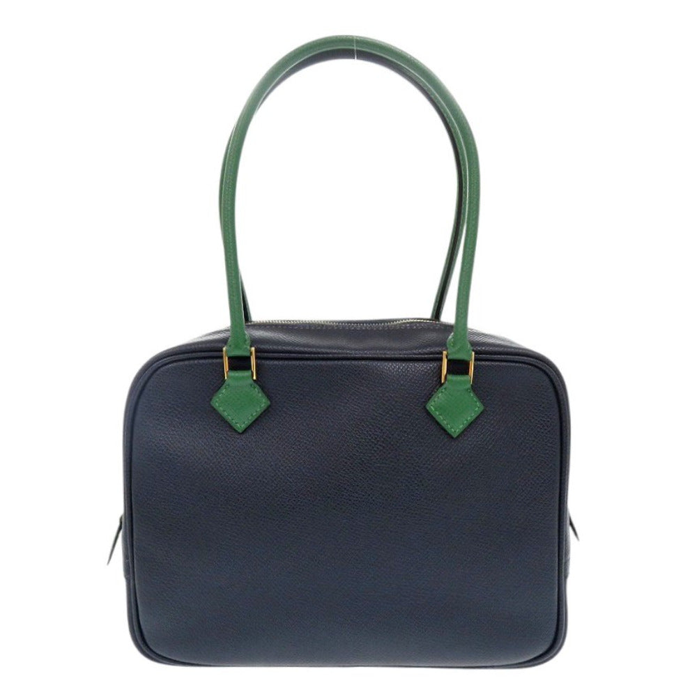 HERMES Handbag Courchevel Blue indigo Mini plum Women Used