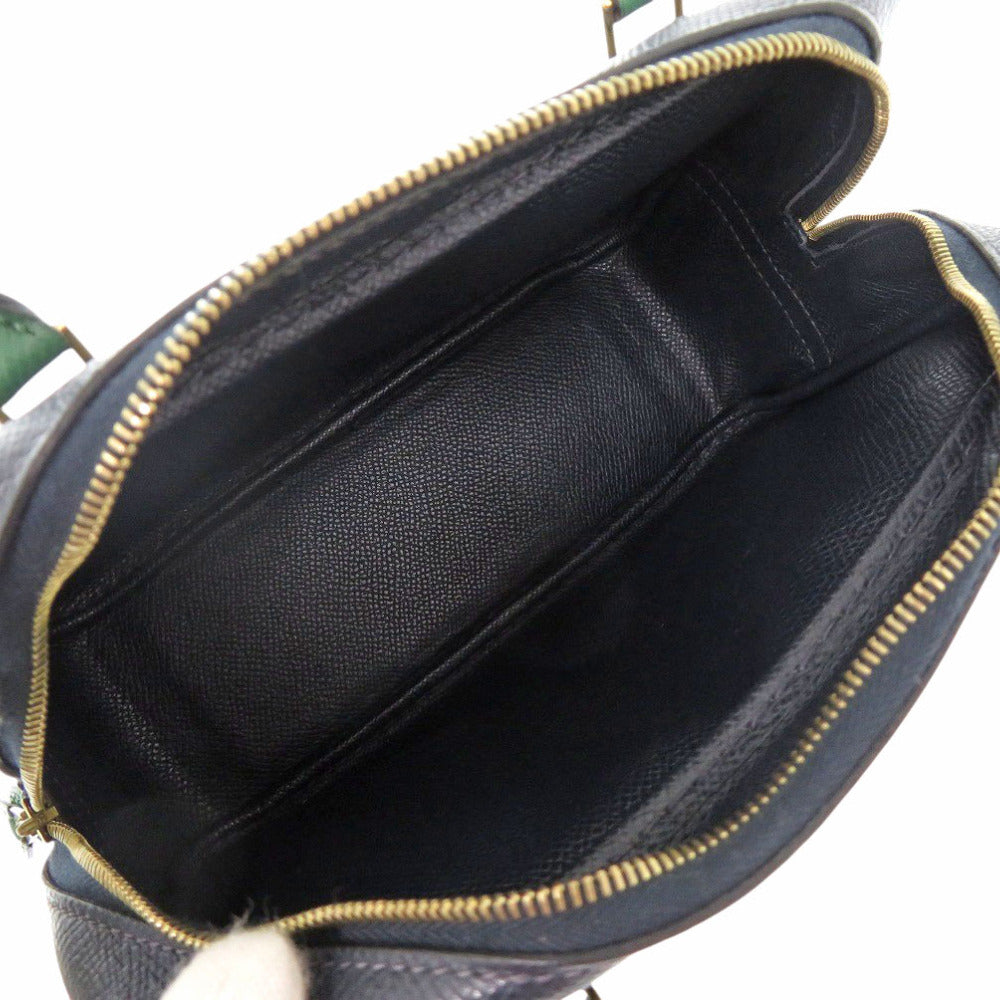 HERMES Handbag Courchevel Blue indigo Mini plum Women Used