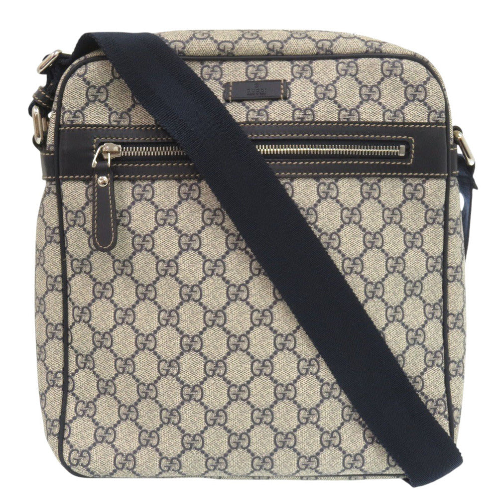 GUCCI Shoulder Bag 201448 GG Supreme Canvas Navy