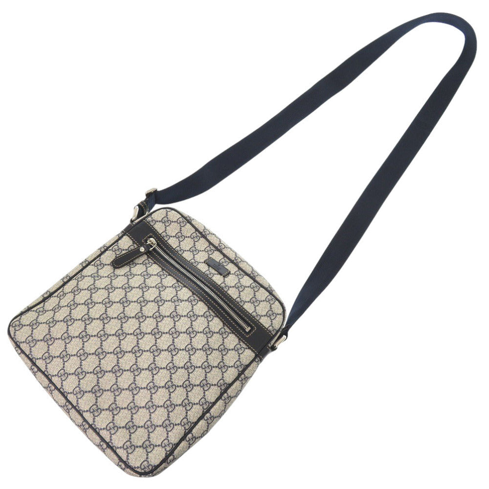 GUCCI Shoulder Bag 201448 GG Supreme Canvas Navy