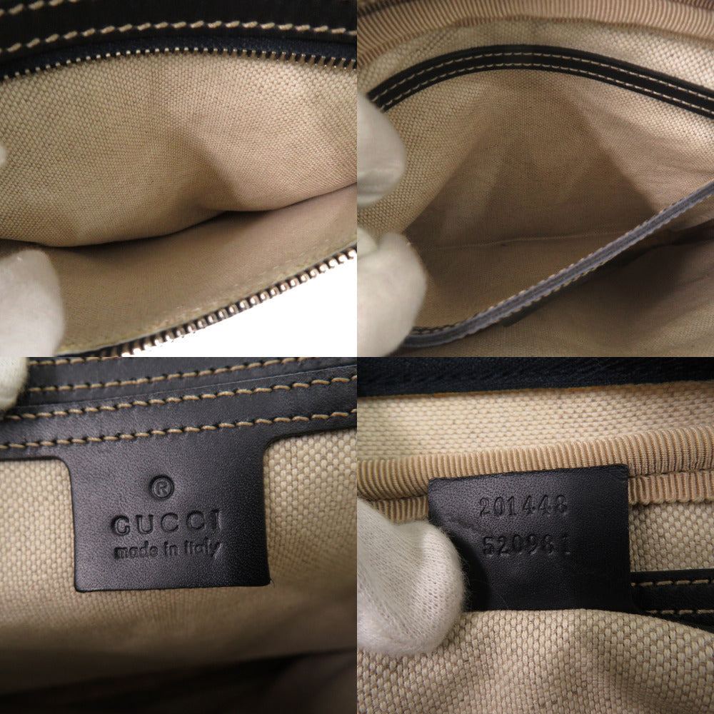 GUCCI Shoulder Bag 201448 GG Supreme Canvas Navy