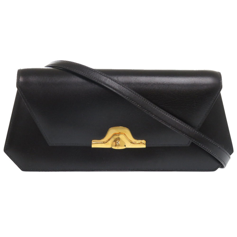 HERMES Shoulder Bag Box scarf black Napoleon