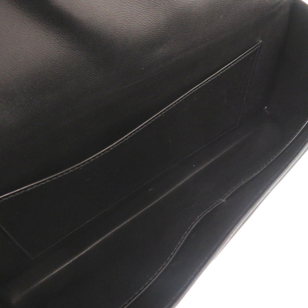 HERMES Shoulder Bag Box scarf black Napoleon