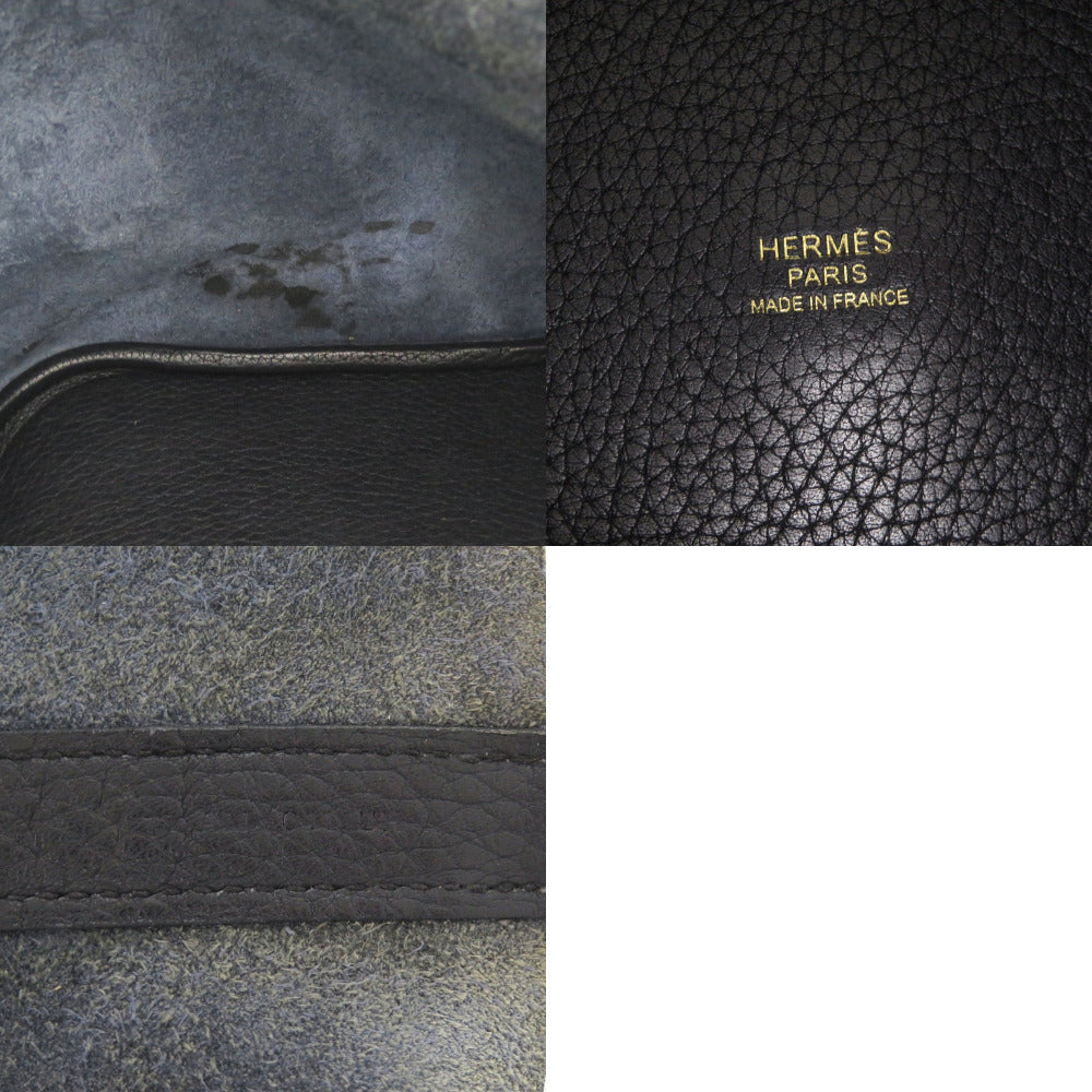 HERMES Handbag Taurillon Clemence Bruny Picotin Lock Eclat GM