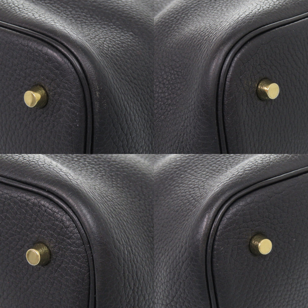 HERMES Handbag Taurillon Clemence Bruny Picotin Lock Eclat GM