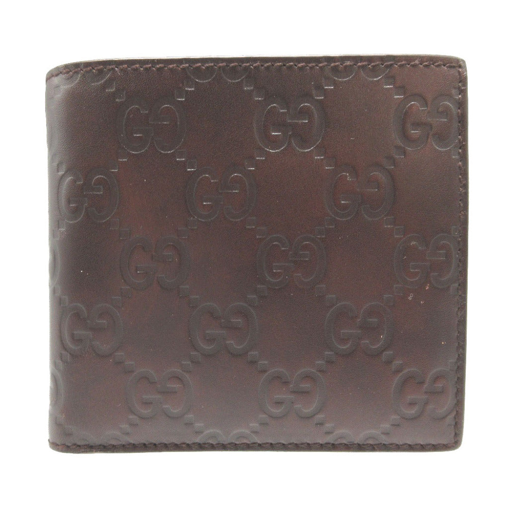 GUCCI Bifold Wallet 146223 leather Brown Guccisima