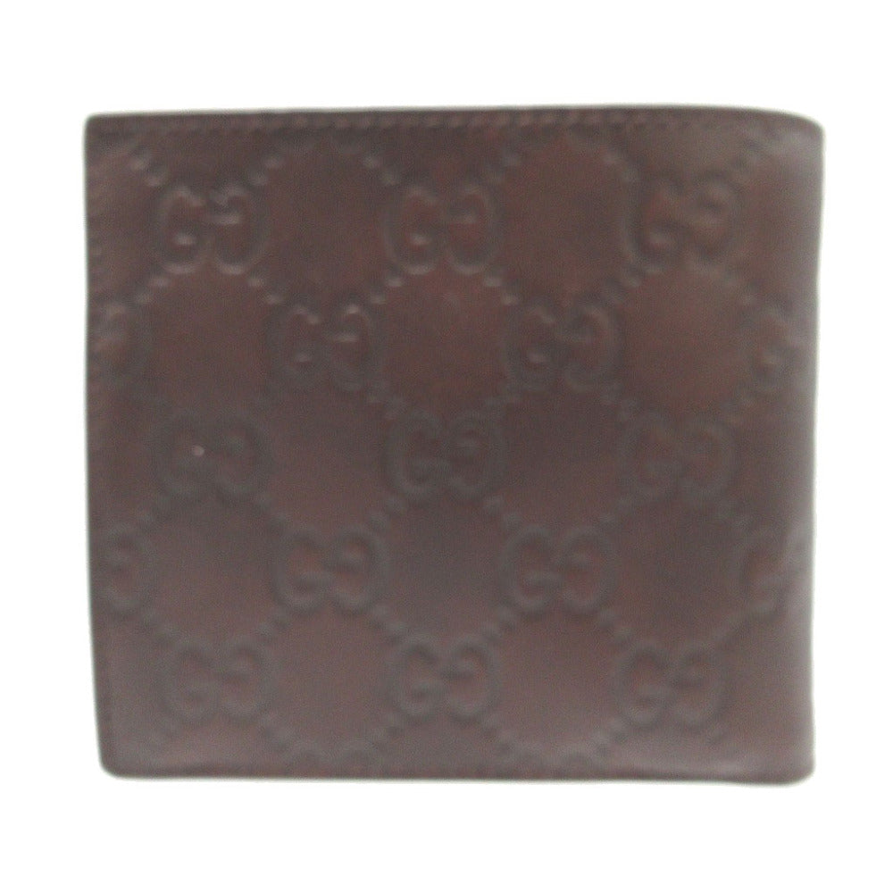 GUCCI Bifold Wallet 146223 leather Brown Guccisima