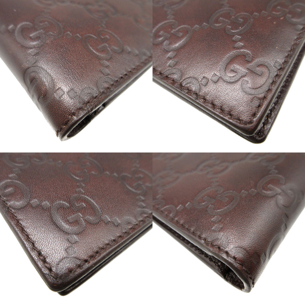 GUCCI Bifold Wallet 146223 leather Brown Guccisima