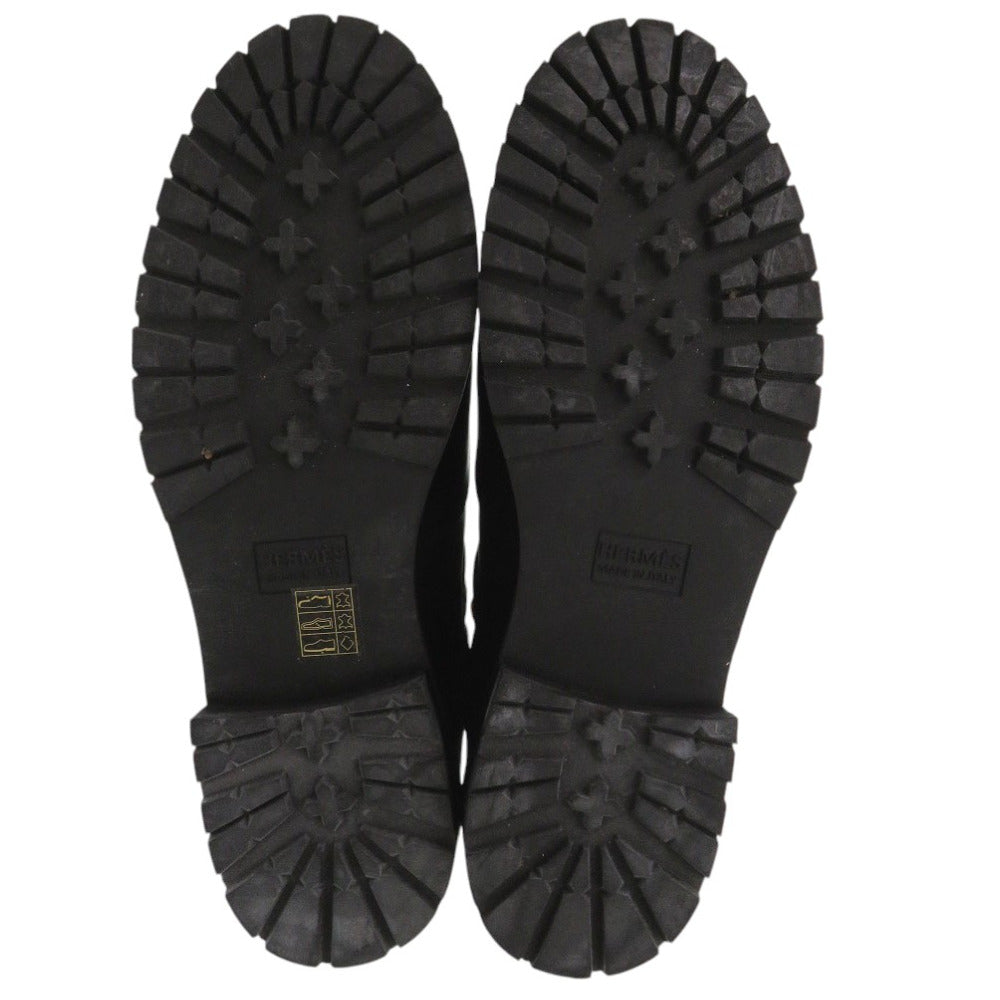 HERMES boots 132251ZH leather black 39