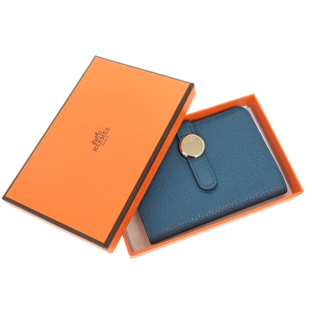 HERMES Card Case Taurillon Clemence Bruise meal Dogon