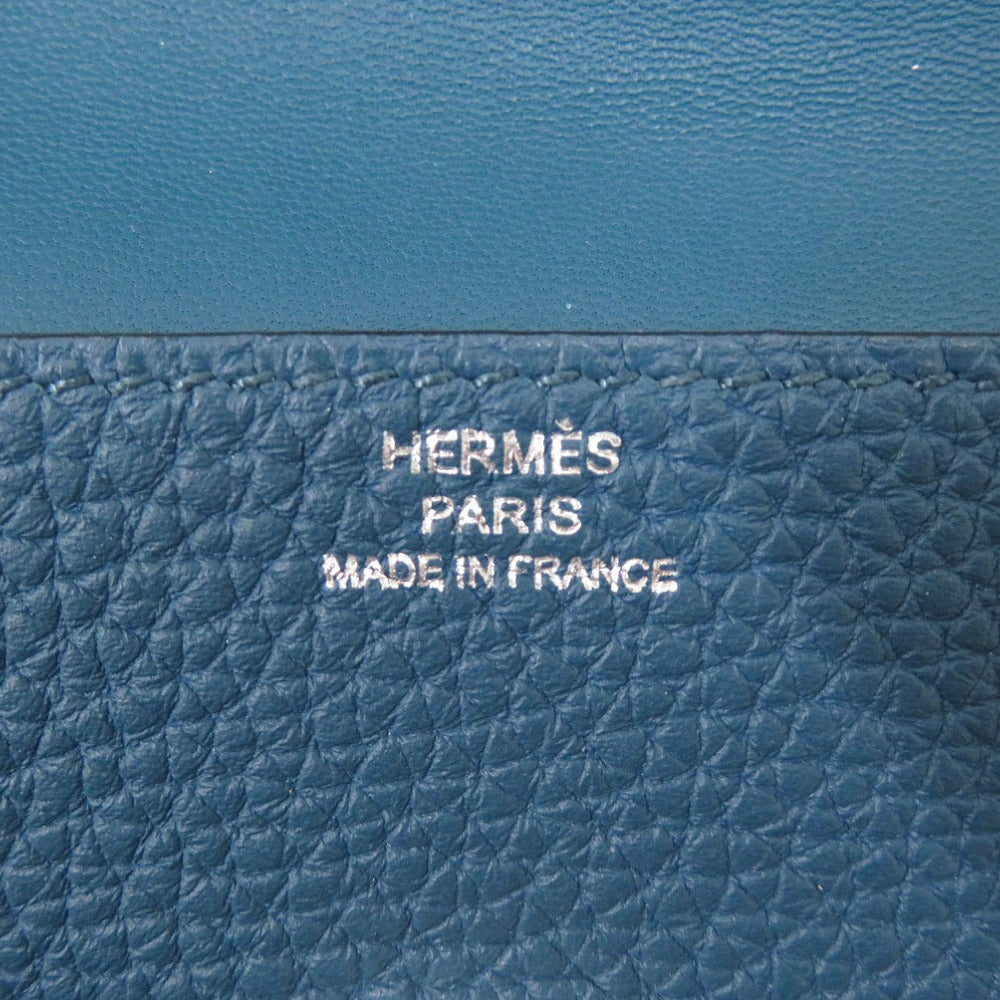 HERMES Card Case Taurillon Clemence Bruise meal Dogon