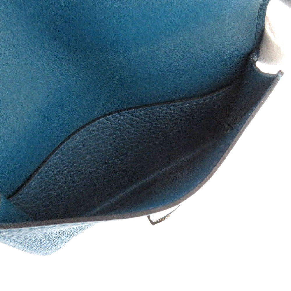 HERMES Card Case Taurillon Clemence Bruise meal Dogon