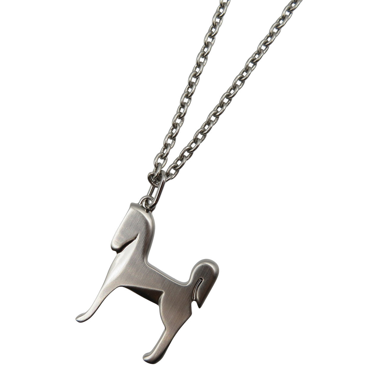 HERMES Necklace metal Silver Panache