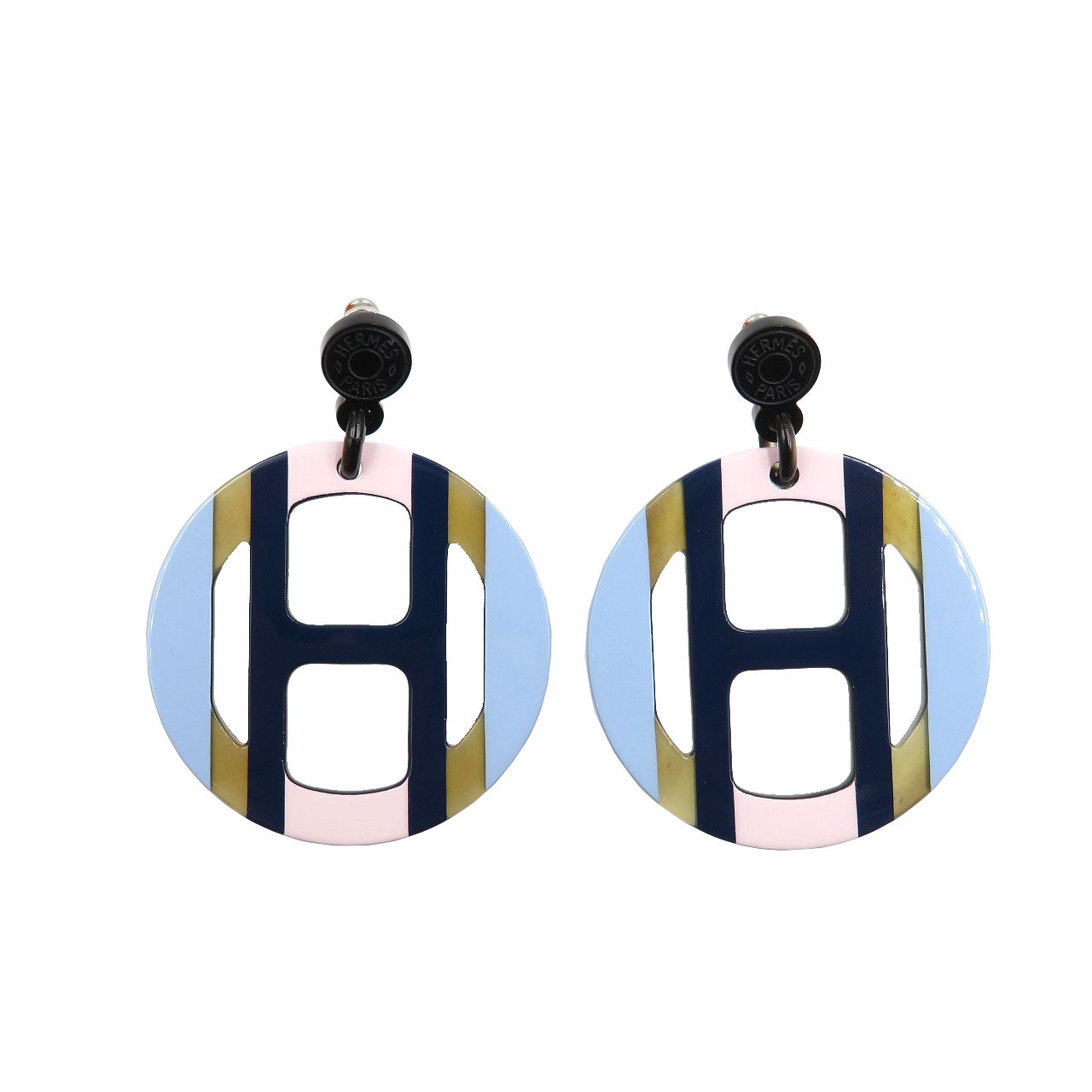 HERMES Pierce Buffalo Horn, Lacquer Ecum H Equip