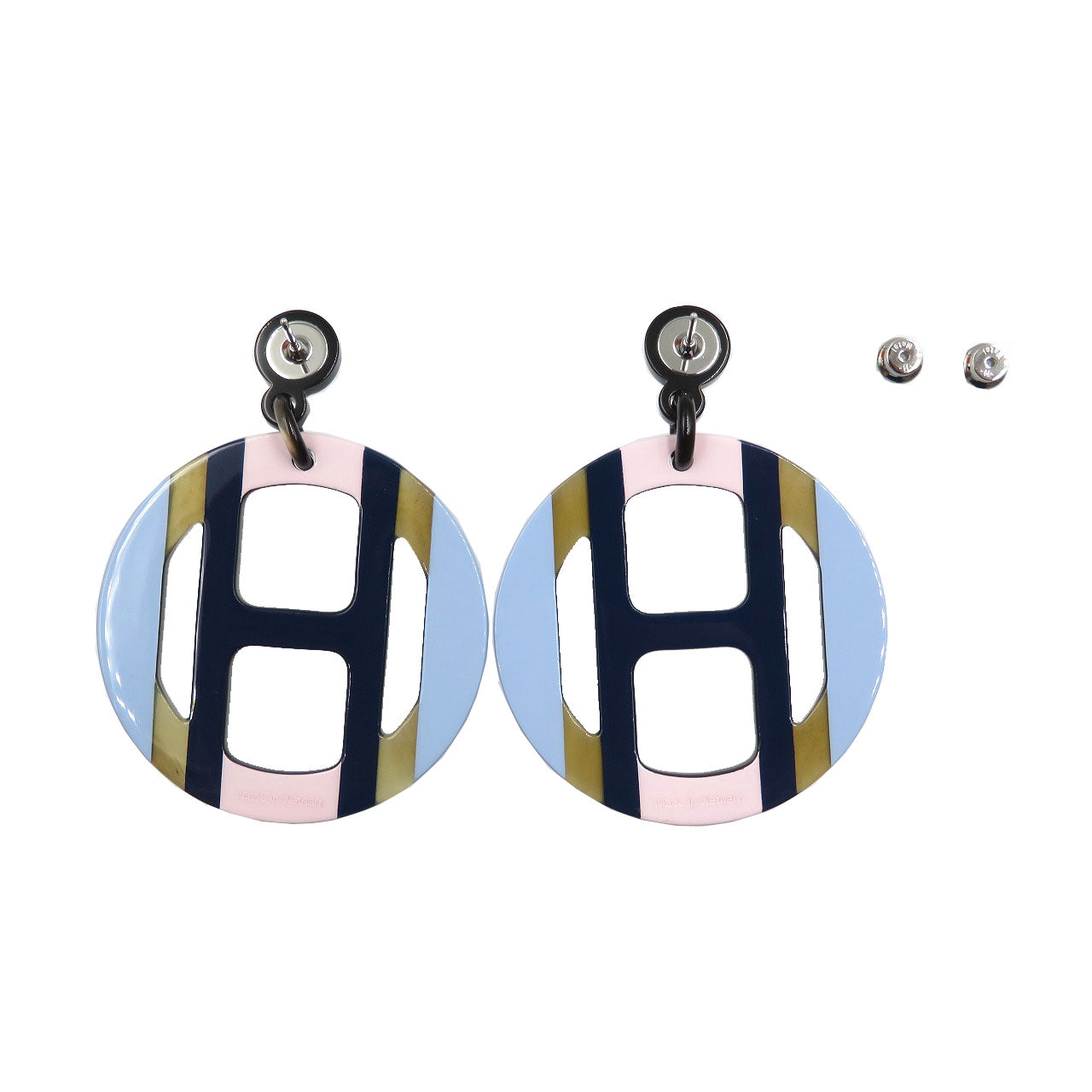 HERMES Pierce Buffalo Horn, Lacquer Ecum H Equip
