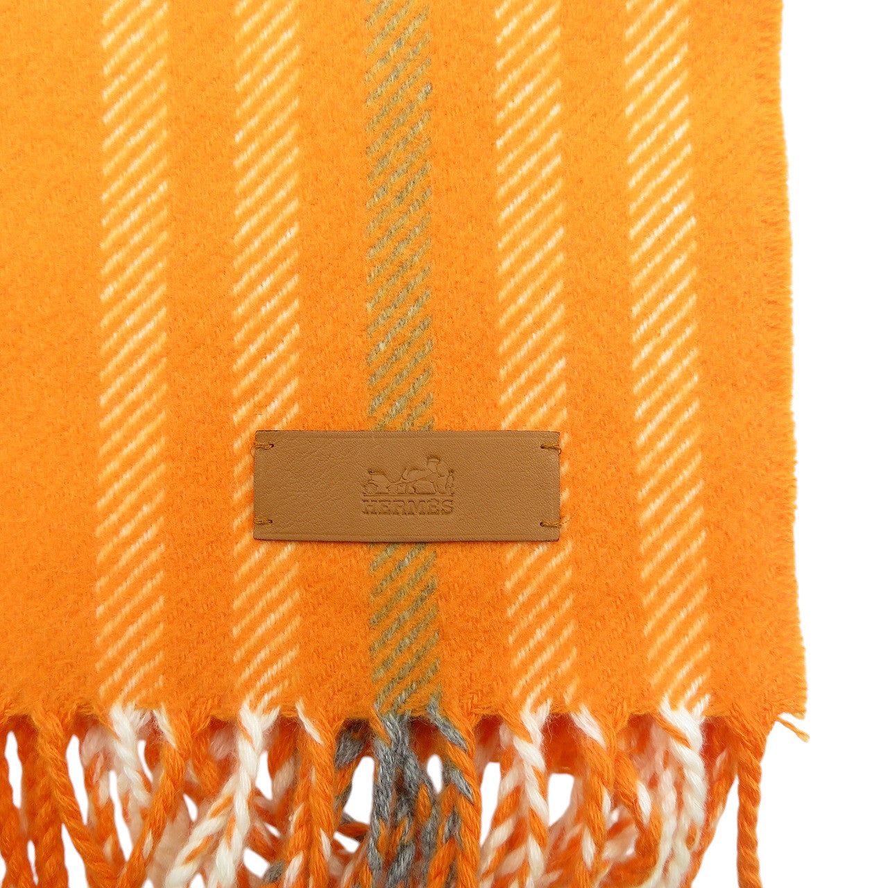 HERMES Scarf cashmere Mandarin