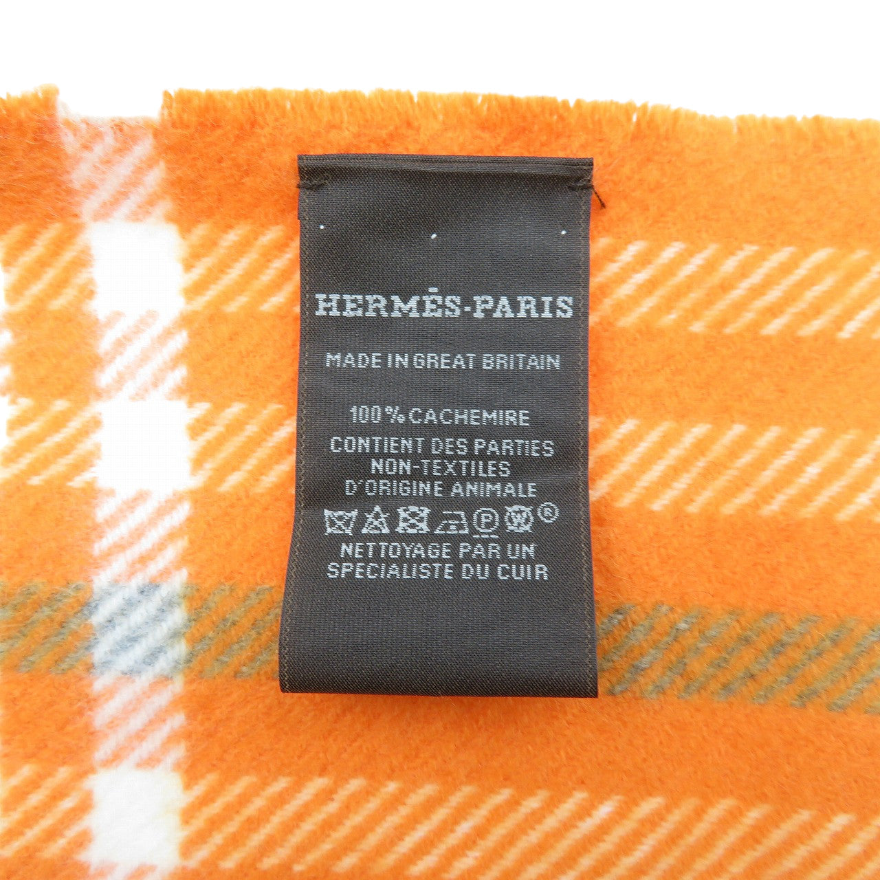 HERMES Scarf cashmere Mandarin