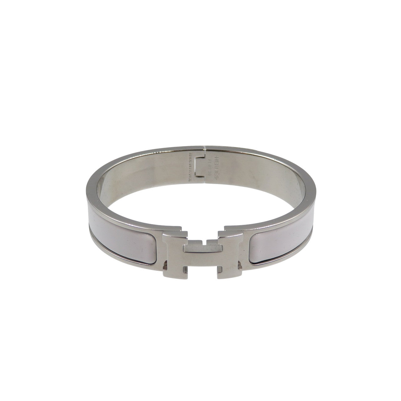 HERMES Bangle CE ,  Stainless Steel white Click crack PM enamel