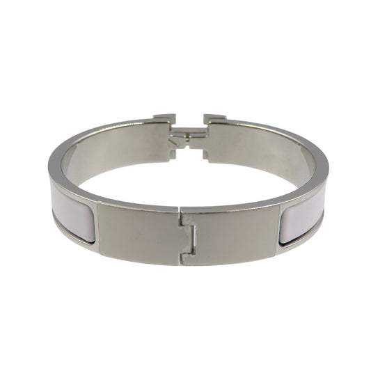HERMES Bangle CE ,  Stainless Steel white Click crack PM enamel