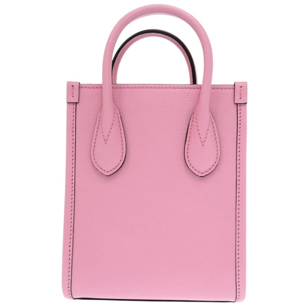 GUCCI Handbag 671623 leather pink Bananya collaboration